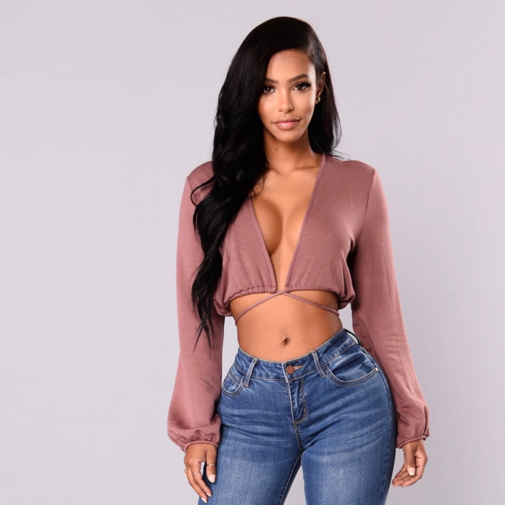 Muave Crop Top